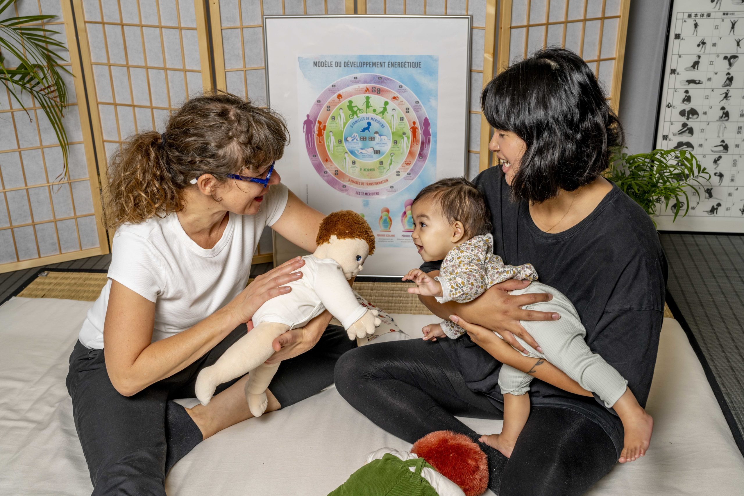 Massage traditionnel japonais pour renforcer le lien parent-enfant, cabinet à Maibe à Caen